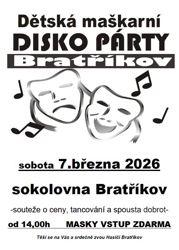 Pořádá SDH Bratříkov