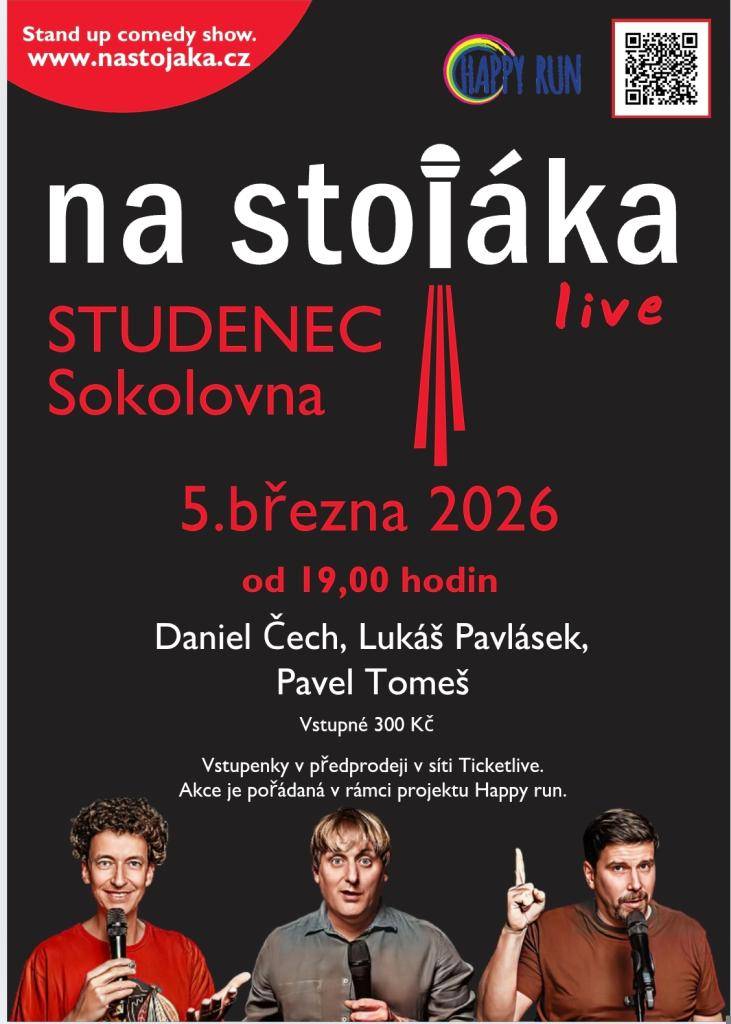 Akce je pořádána v rámci projektu Happy run. Vstupenky v předprodeji v síti Ticketlive. Více info na plakátu.