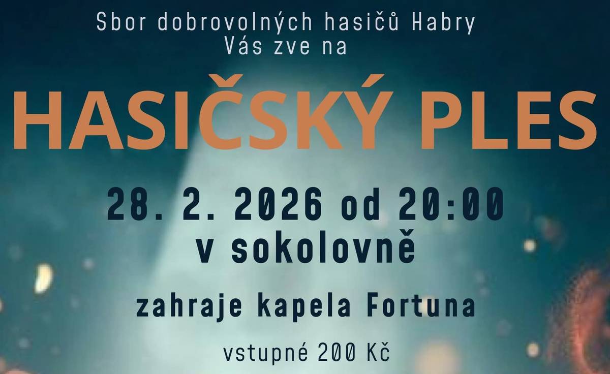 Dne 28.2.2026 od 20:00 hod. v sokolovně. K poslechu i tanci zahraje kapela Fortuna. Vstupné 200,- Kč.