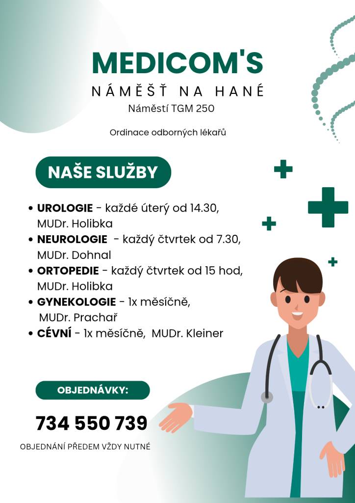 Medicom's Náměšť na Hané - ordinace odborných lékařů