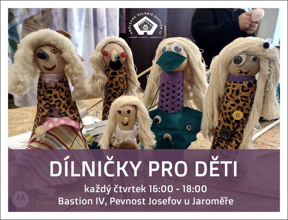 Textilní dílničky pro děti se konají každý čtvrtek od 16:00 do 18:00 v Bastionu IV, Pevnost Josefov u Jaroměře. Akce je určena pro všechny, kteří mají zájem o kreativní činnost a chtějí se naučit něco nového.