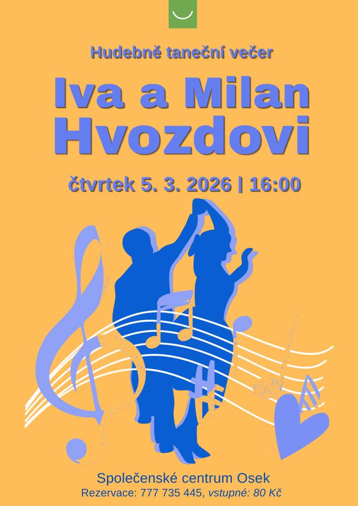 Hudebně taneční večer s oblíbeným muzikantským párem.