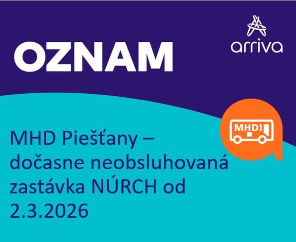 Mesto Piešťany informuje obyvateľov a návštevníkov mesta, že od 2. marca 2026 dôjde k dopravnému obmedzeniu.
