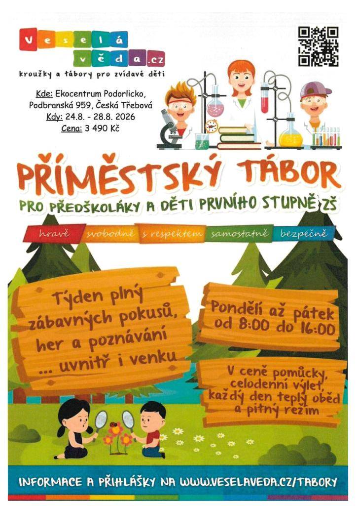 pro předškoláky a děti prvního stupně ZŠ