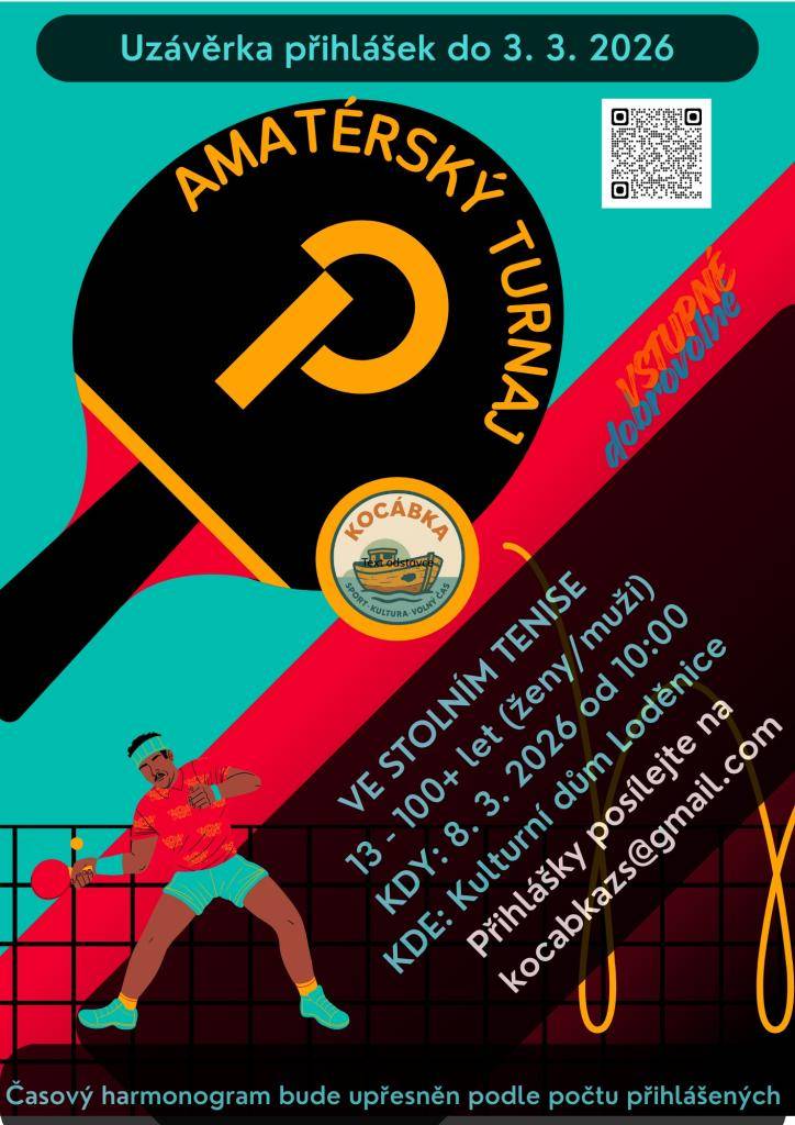 Kde: Kulturní zařízení v Loděnici - velký sál   Kdy: 8. března 2026 od 10:00   UZÁVĚRKA PŘIHLÁŠEK DO 3. 3. 2026