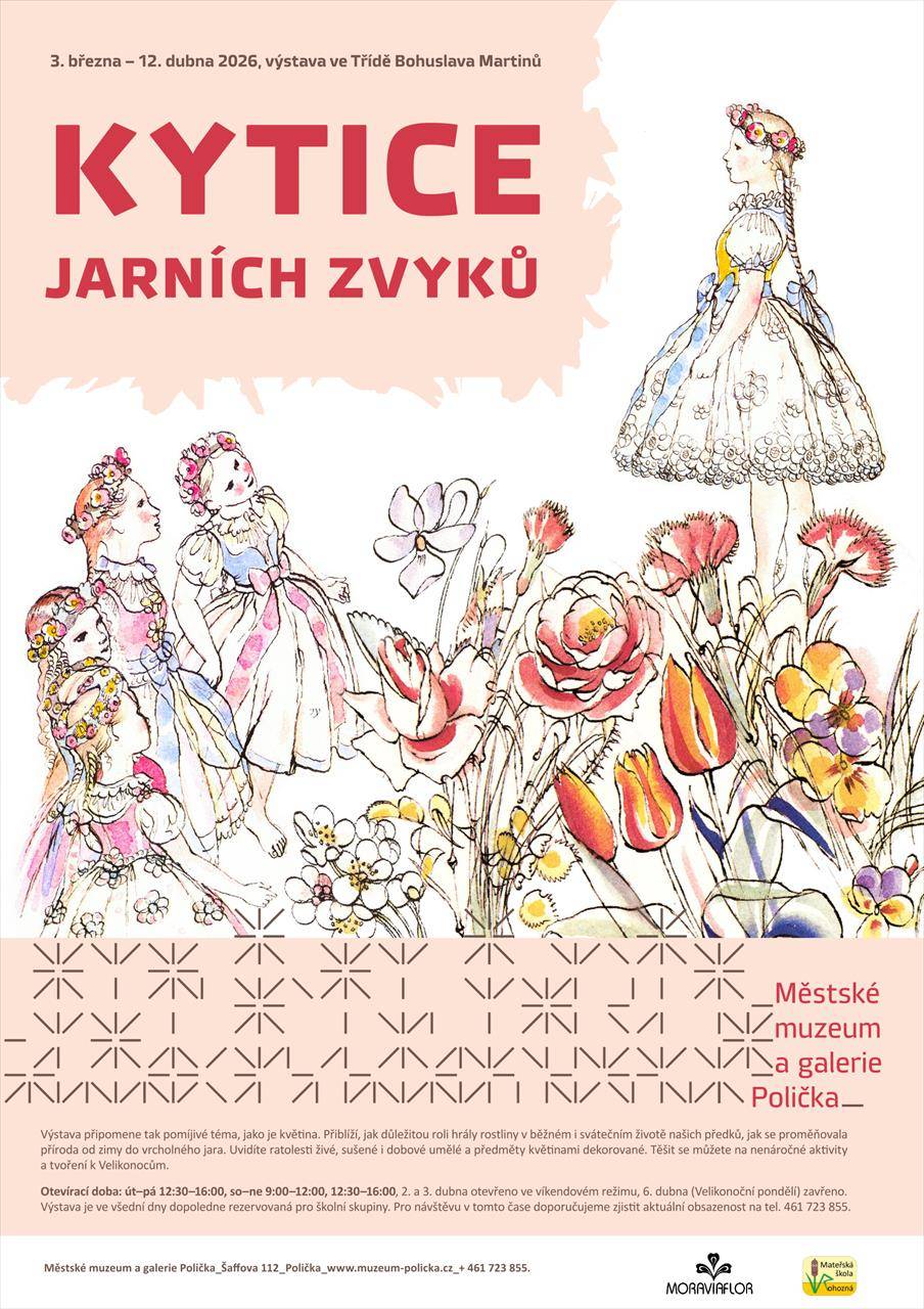 Jaro bylo od pradávna symbolem nového začátku, naděje a života. Od 3. března do 12. dubna 2026 rozkvete muzeum barevnými květy, tradicemi a zvyky. Výstava Kytice jarních zvyků zve návštěvníky do koloběhu přírody, kdy se spolu s probouzející se přírodou probouzely i tradiční obyčeje našich ...  (Kultura / Centrum Bohuslava Martinů)