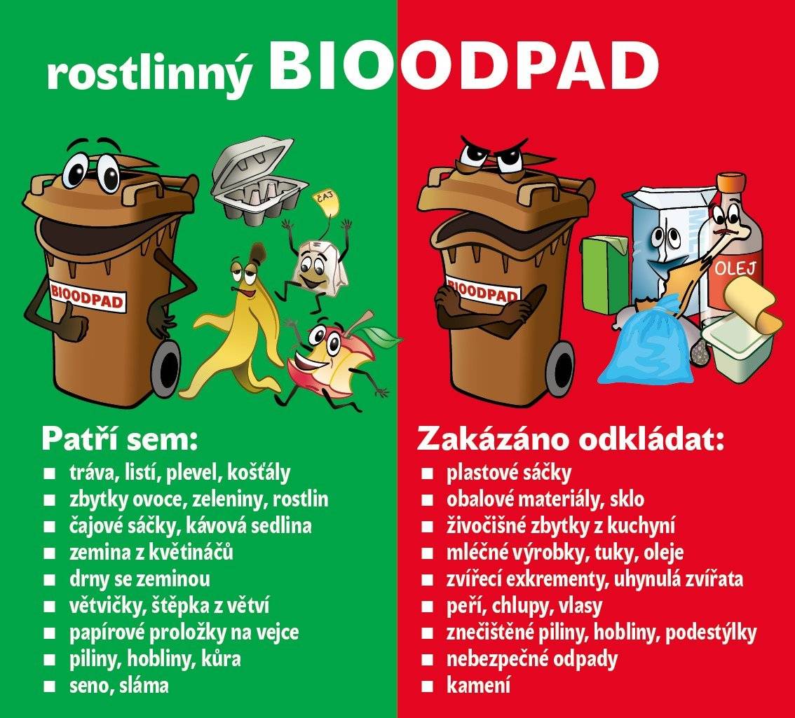 Vzhledem k příznivým klimatickým podmínkám proběhnou ve dnech 6. 3. a 20. 3. 2026 mimořádné svozy bioodpadu. Pravidelné týdenní svozy bioodpadu budou následovat od 3. 4. 2026.