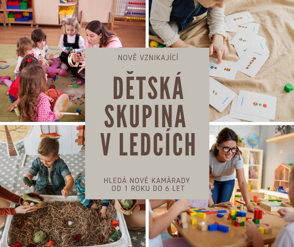 S radostí oznamujeme otevření nové dětské skupiny 1.května 2026, která přijímá děti ve věku od 1 do 6 let.