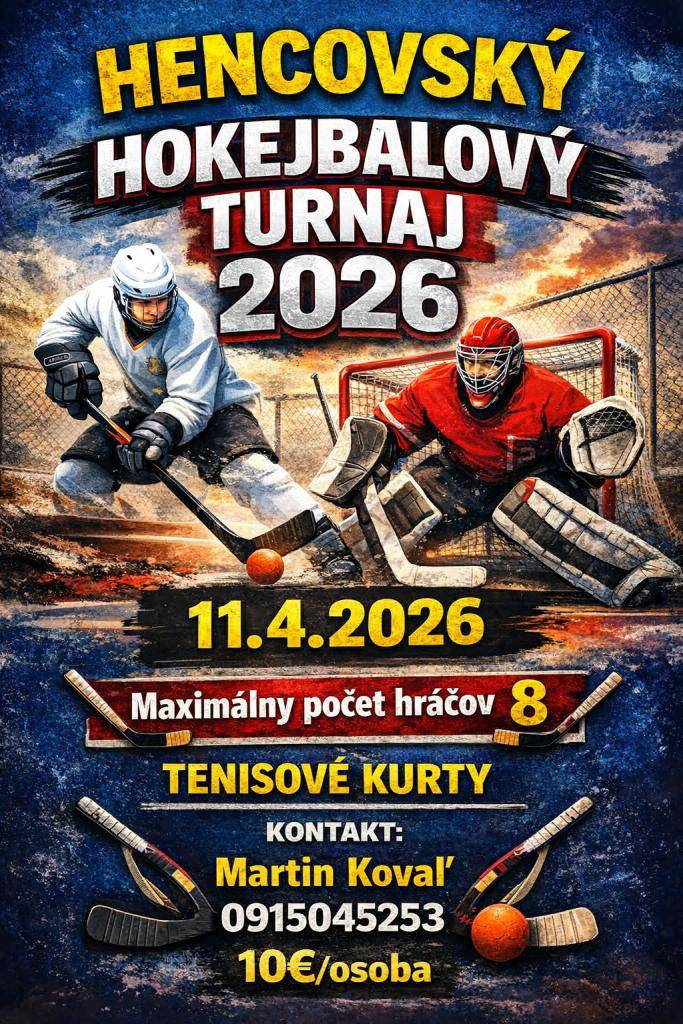 Hokejbalový turnaj 2026