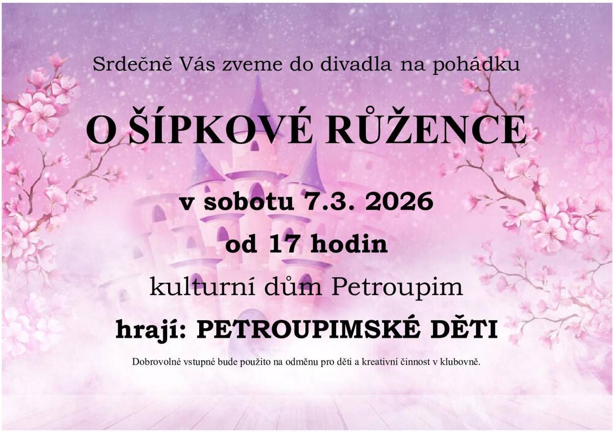 divadelní představení pro děti  Kulturní dům Petroupim