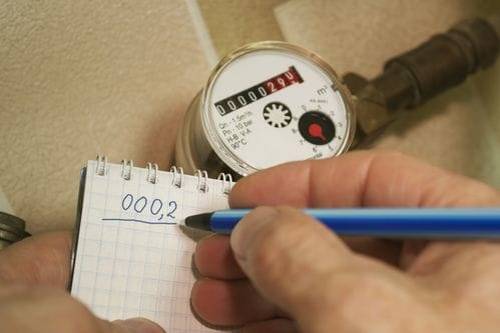 Odpočet vodomerov