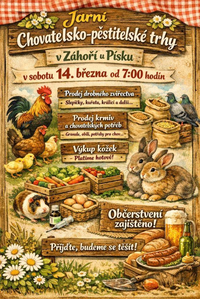 Záhoří u Písku, sobota 14. března