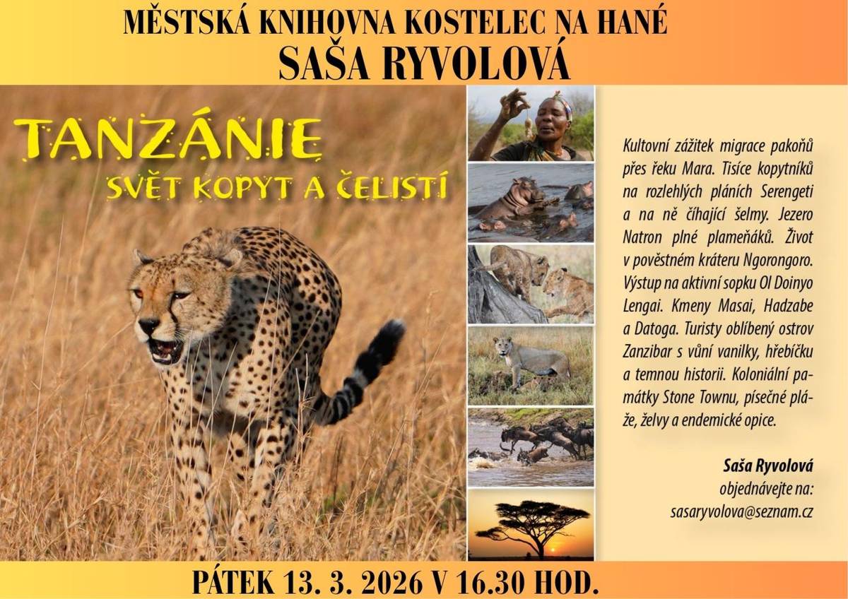 Uskuteční se v pátek 13.3.2026 v 16.30 hodin v Městské knihovně.