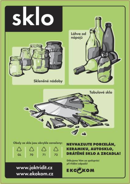 Firma ESKO - T oznamuje, že svoz barevného skla z domácností proběhne v úterý 10. března 2026.