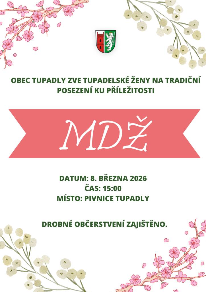 Těšíme se na vás tradičním posezení k Mezinárodnímu dni žen. Můžete se těšit na živou hudbu i občerstvení.