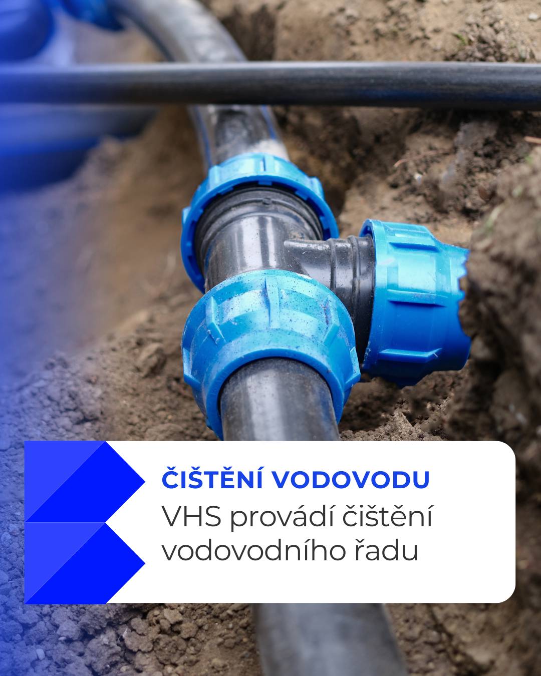 VHS Benešov právě provádí čištění vodovodního řadu v Bystřici. Čištění se týká pouze Bystřice.