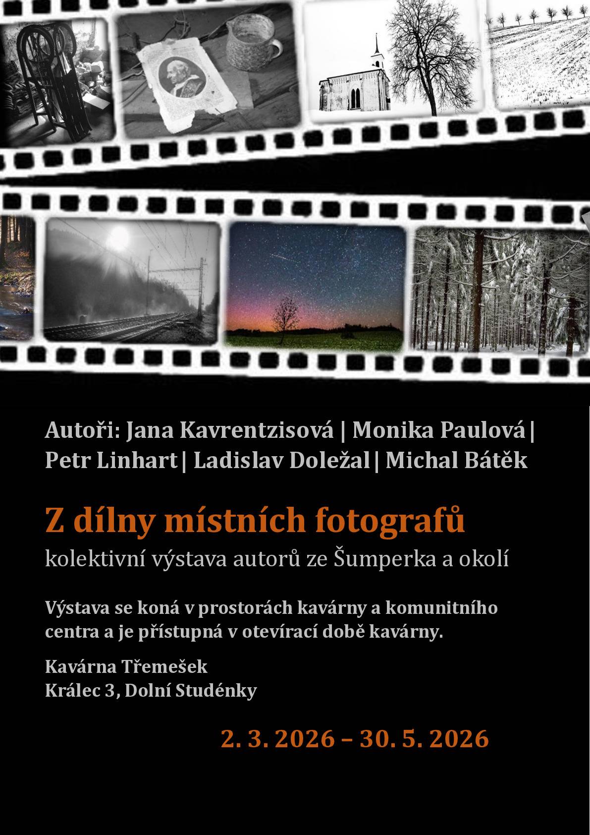 Pozvánka na výstavu fotografií.