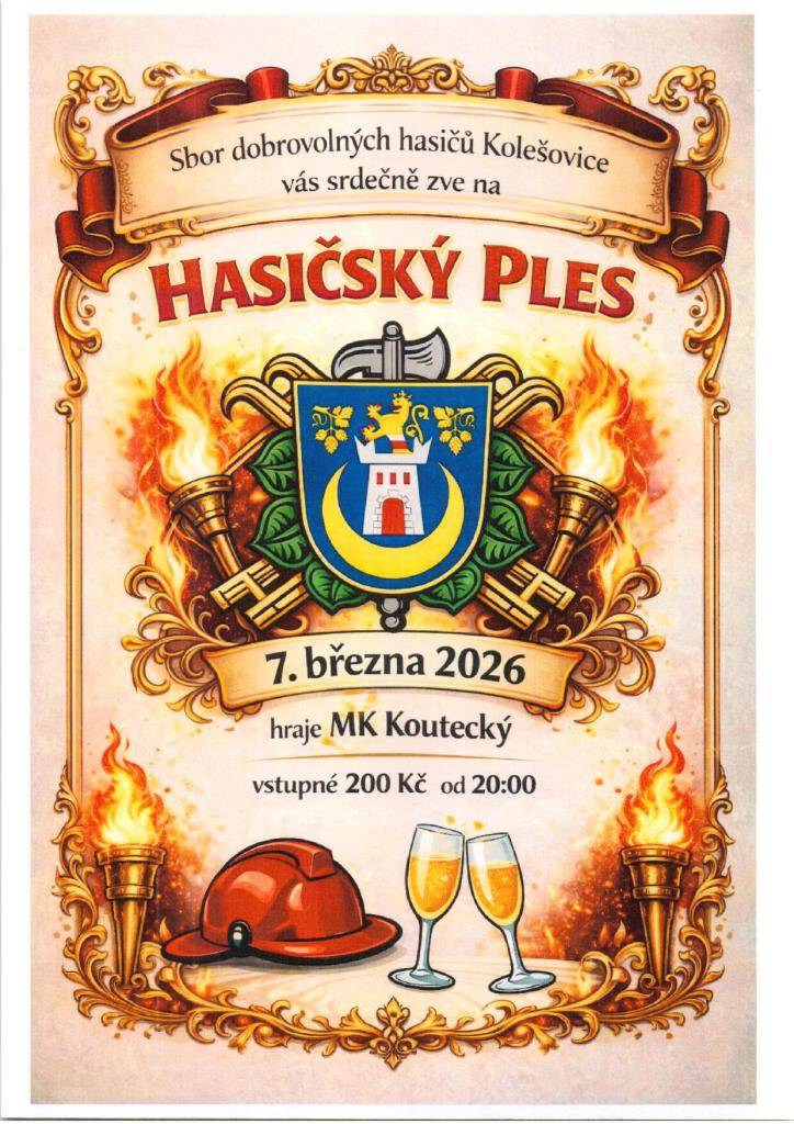 Zveme vás na akci, která se uskuteční 25. 2. 2026 od 20:00 v Kolešovicích.