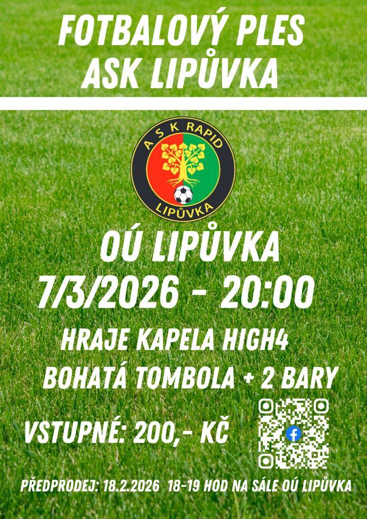 Fotbalový ples ASK Lipůvka