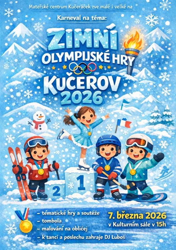 Dětský karneval na téma zimní olympijské hry