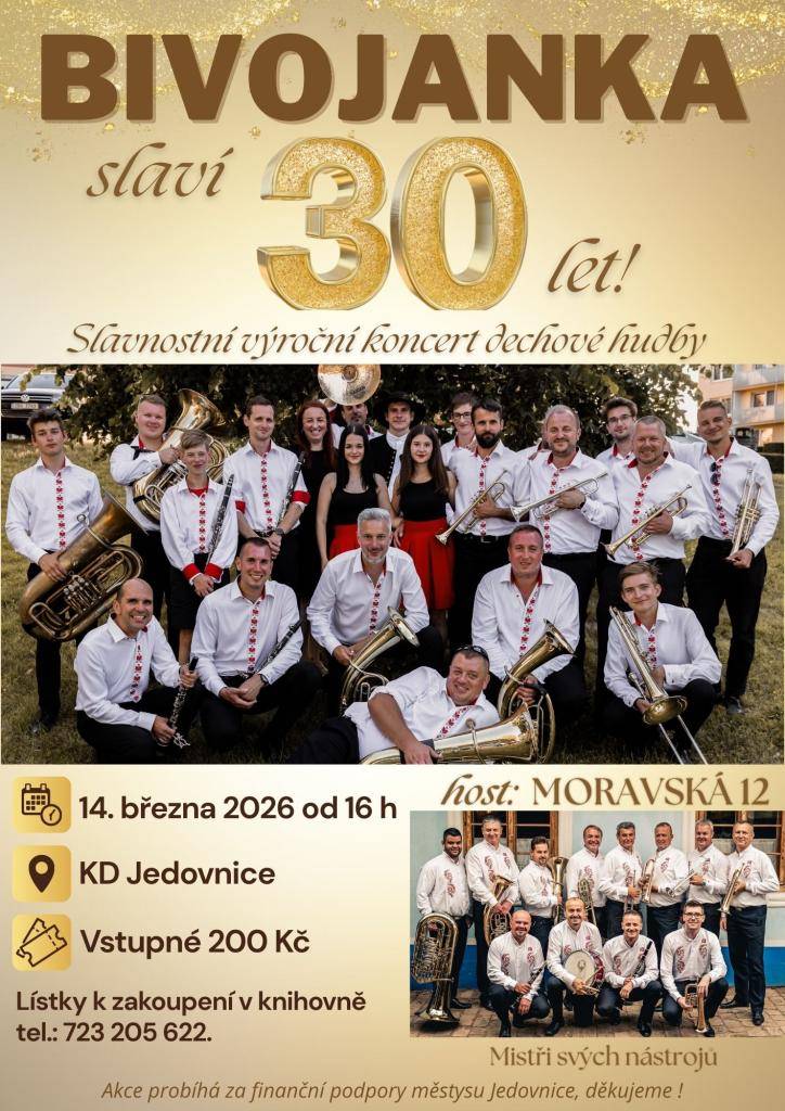 pozvánka na koncert ke 30 výročí od vzniku