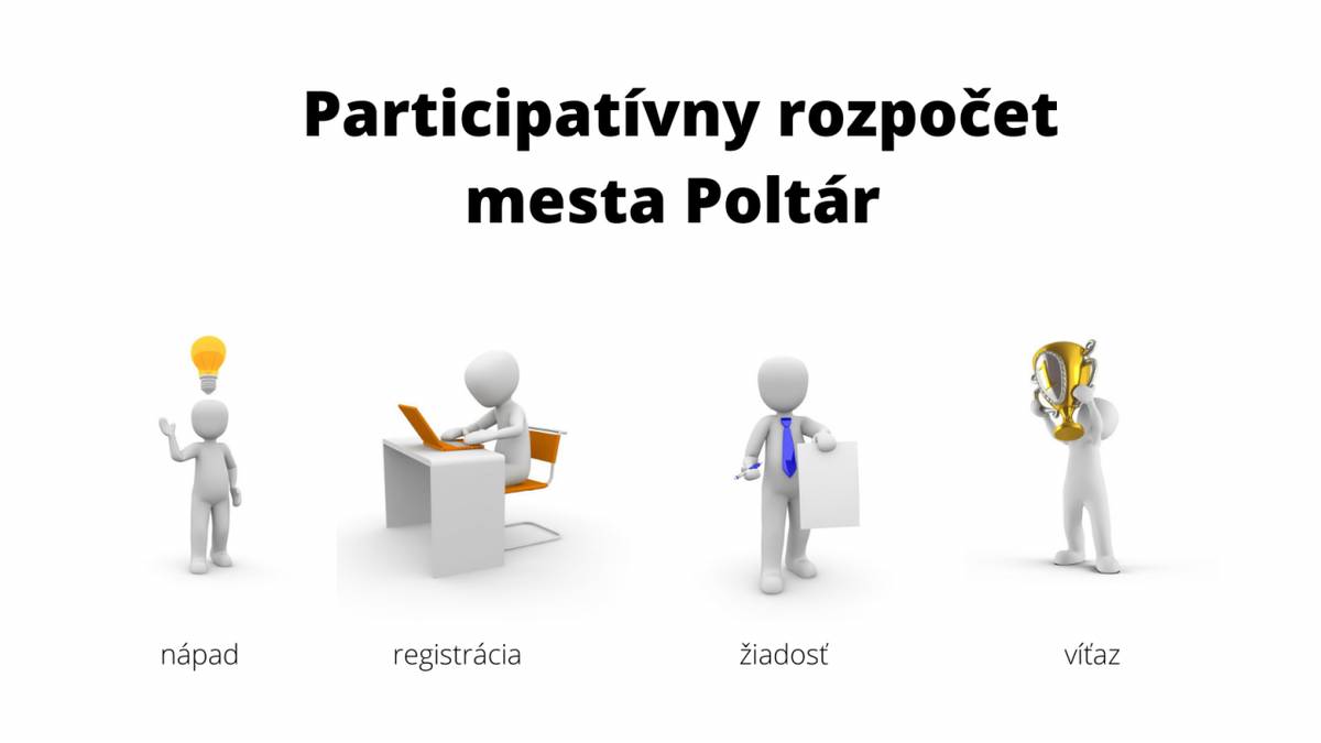 Participatívny rozpočet mesta je spôsob, akým sa môžu občania Poltára zapojiť do života v meste a spolupodieľať sa na projektoch. Navrhnite Váš projekt, o ktorom si myslíte, že je dobrý pre vás, vašich susedov, komunitu, či okolie a stojí zato ho realizovať.