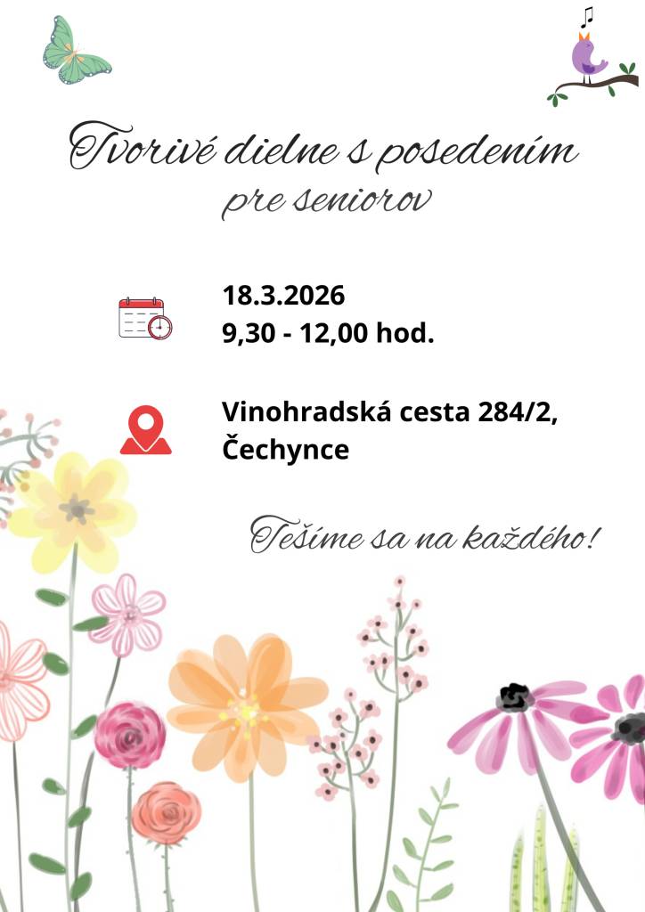 Tvorivé dielne s spojené s posedením.