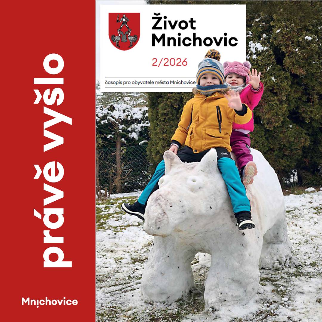 Právě vychází nové číslo Života Mnichovic 2/2026. Nenechte si ujít informace a zajímavosti o dění v našem městě. V elektronické podobě časopis najdete zde. Ve svých schránkách ho můžete očekávat během příštího týdne.