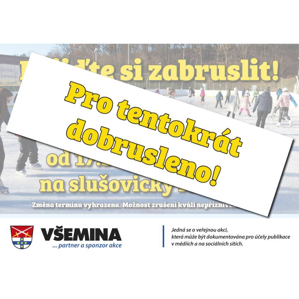 Oznamujeme, že bruslařská sezóna 2025/26 je ve Slušovicích u konce a středeční bruslení se už nekoná. (vk)
