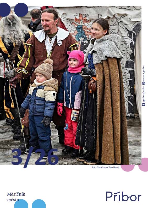 Měsíčník města Příbora na měsíc březen naleznete níže. Informace z úřadu, klubů a spolků, kulturní pozvánky a další.