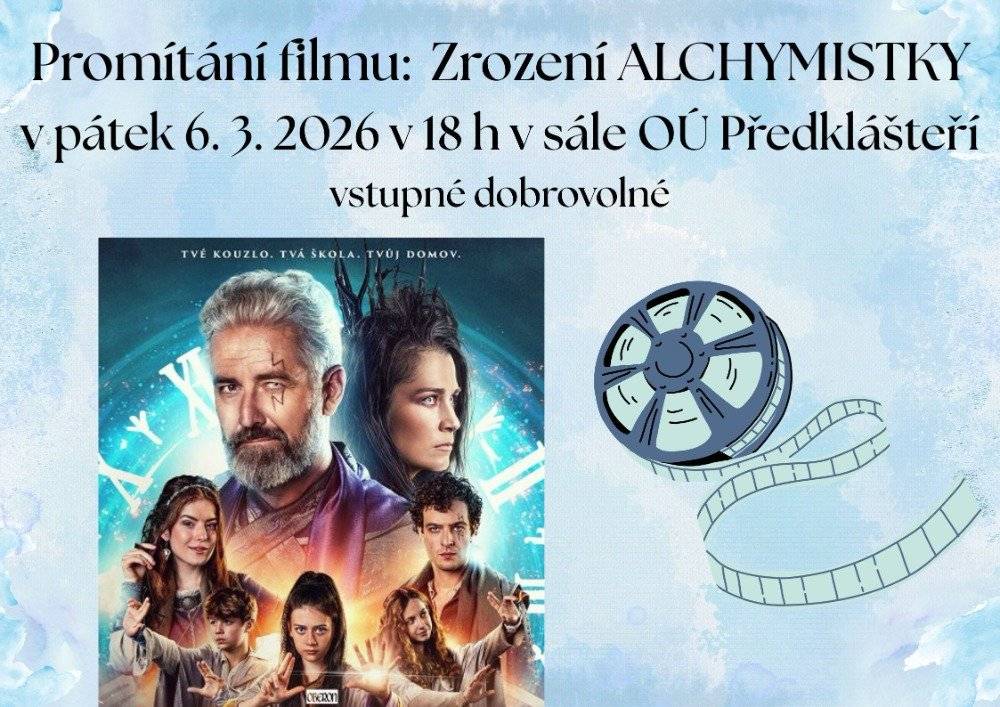 V pátek 6. 3. 2026 v 18 h v sále OÚ Předklášteří vstupné dobrovolné