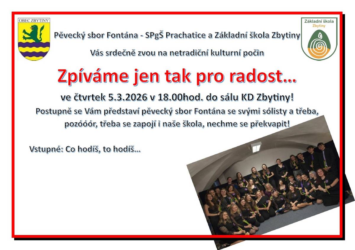 Zajímavé vystoupení dvou věkově odlišných pěveckých sborů!