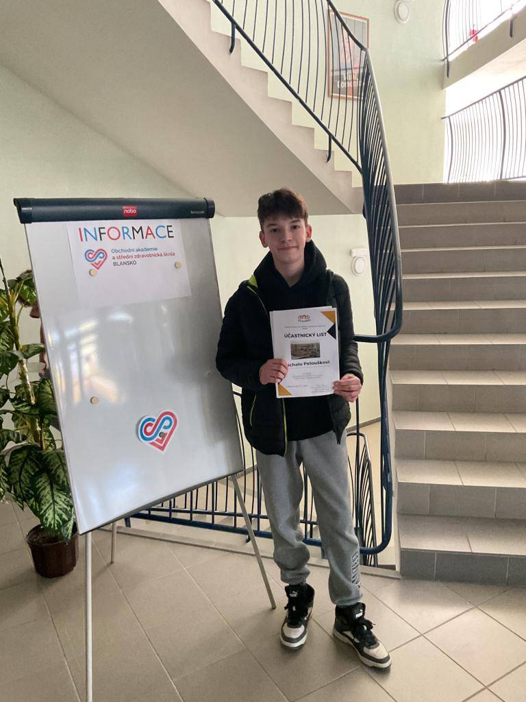 V pátek 27. února se v Blansku konalo okresní kolo Olympiády v anglickém jazyce, kterého se zúčastnili i žáci naší školy.  Soutěž byla napínavá a každý bod rozhodoval o pořadí.