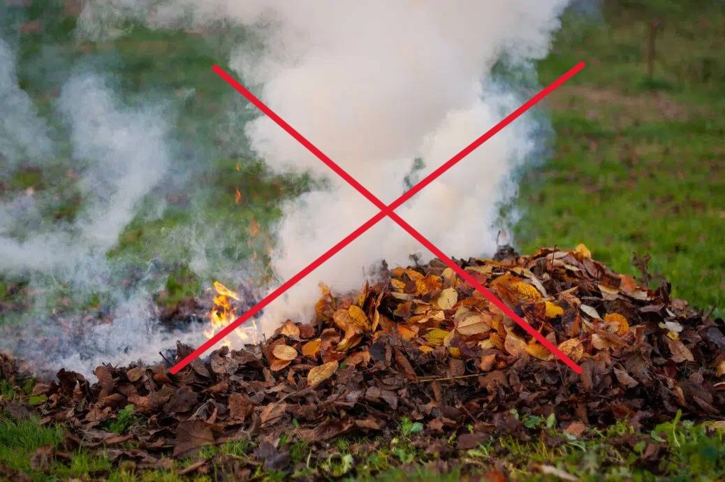 Od 1. března 2025 je podle novely zákona č. 201/2012 Sb. zakázáno pálení biologického odpadu (navlhlá tráva, listí, čerstvé větve atd), které je doprovázené doutnáním či hustým dýmem. S tímto materiálem je nutné zacházet jako s bioodpadem a odvést ho na kompost nebo do Hliněnek (větve).