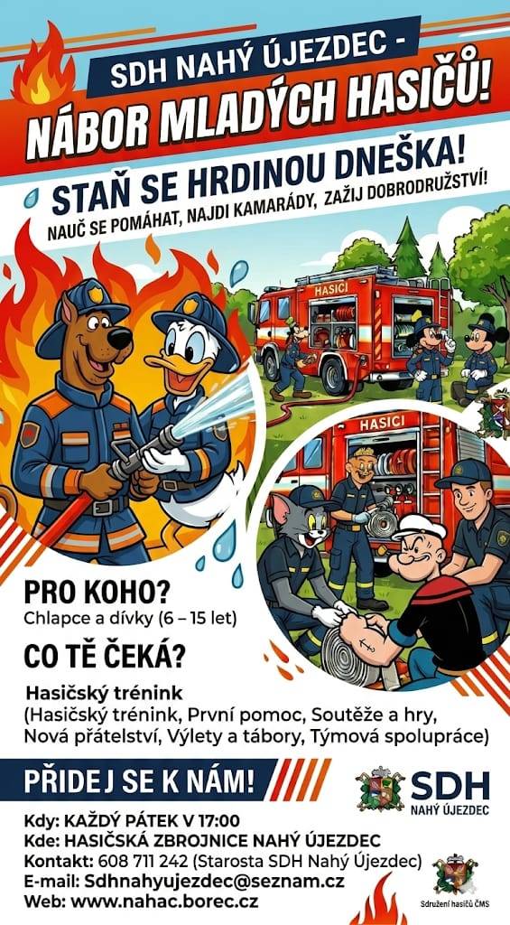 Nábor mladých hasičů SDH Nahý Újezdec