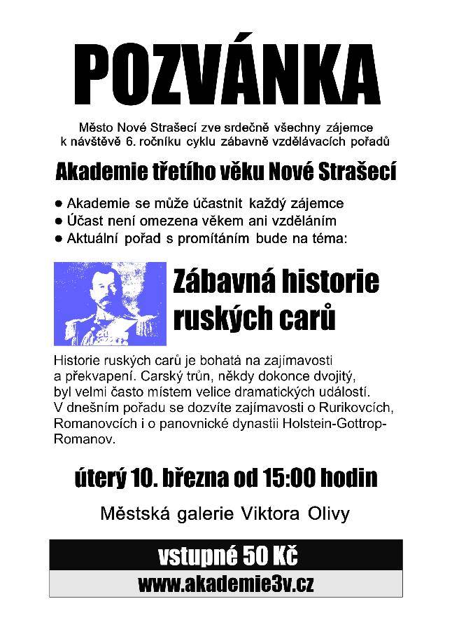 Přednáška v rámci Akademie třetího věku