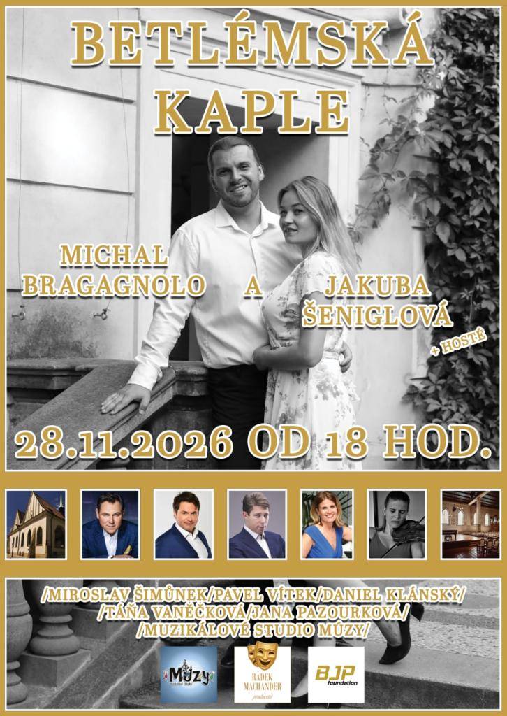 Obecní úřad nabízí možnost uskutučnění zájezdu na koncert do Betlémské kaple. V sobotu 28.11.2026 od 18:00 hod. Cena 800,- Kč vč. dopravy autobusem. Zájemci se mohou závazně hlásit do 6.3.2026 na obecním úřadě.