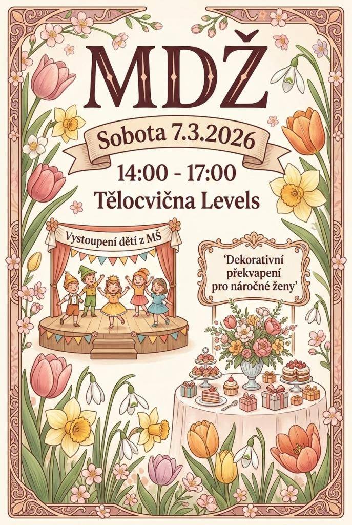 Obec Chotěšov srdečně zvá vás, dámy, na slavnostní oslavu Mezinárodního dne žen (MDŽ), která je věnována všem chotěšovským ženám.