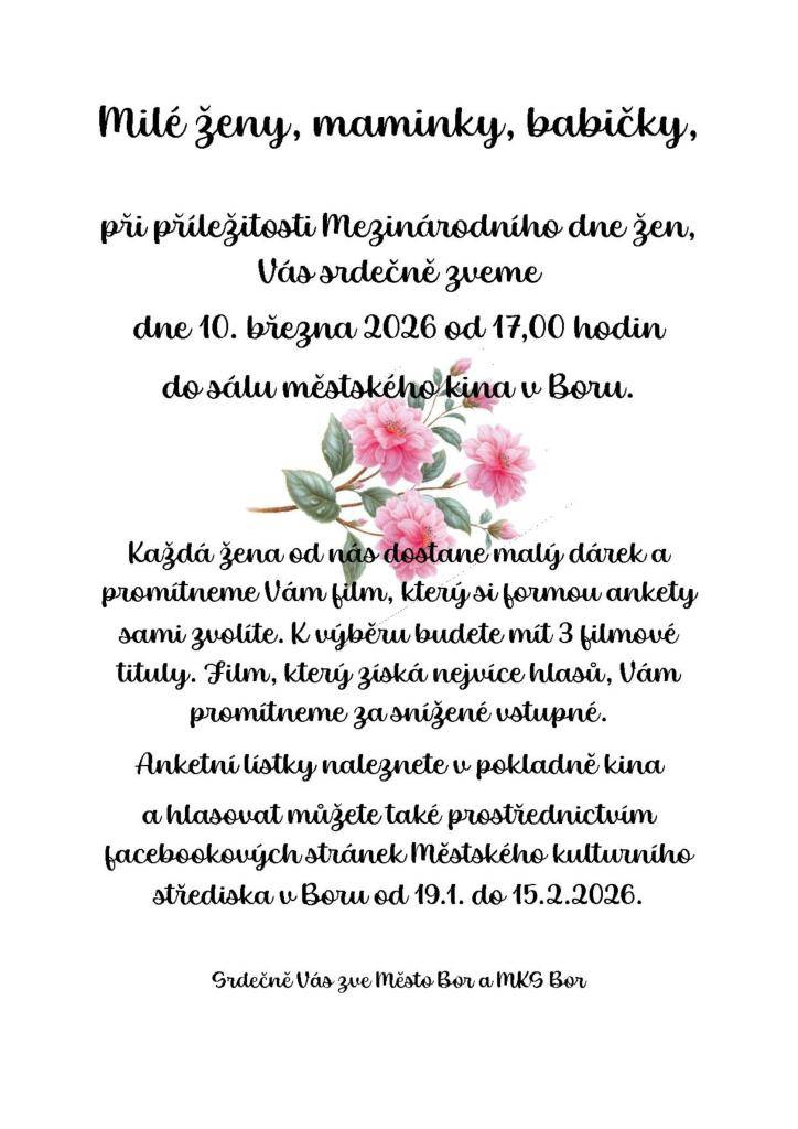 Promítání filmu při příležitosti Mezinárodního dne že