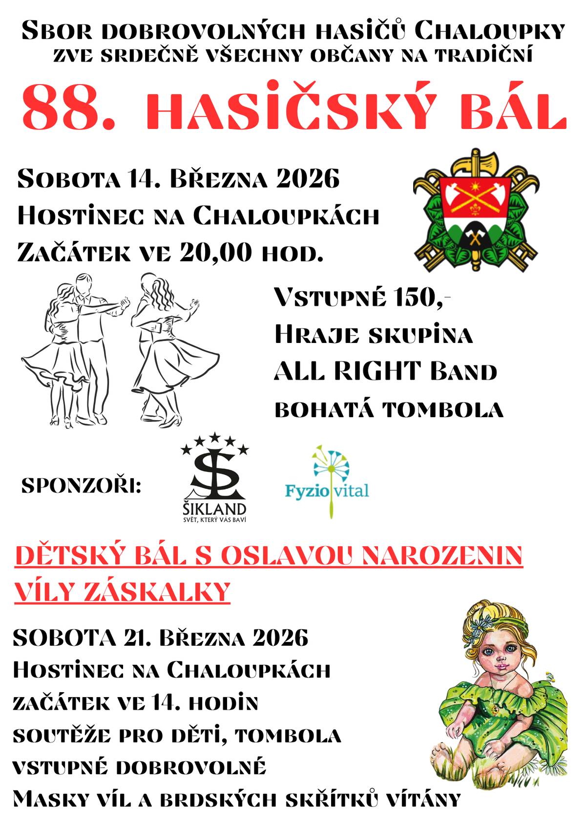 Hasičský bál 14.3.2026