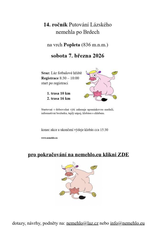 Srdečně Vás zveme na Nemehlo 2026.