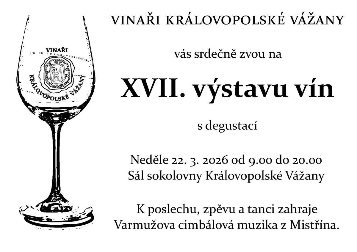 XVII. VÝSTAVA VÍN S DEGUSTACÍ