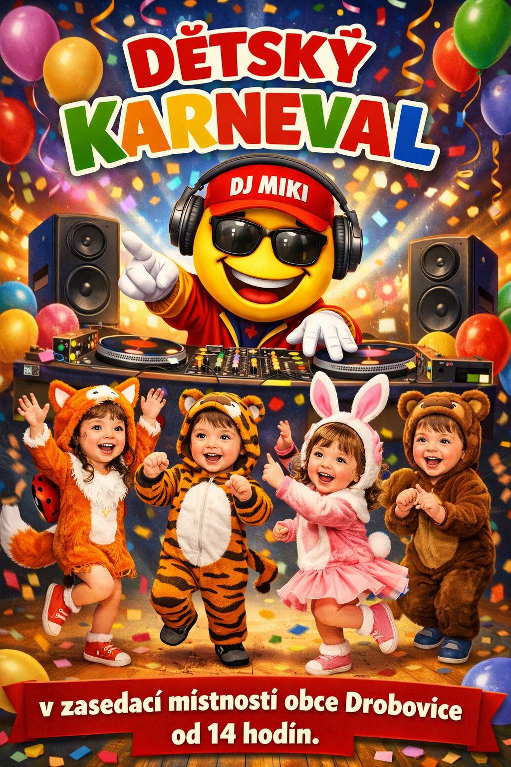 Zveme všechny  děti do zasedací místnosti na odpoledne plné zábavy a odměn.