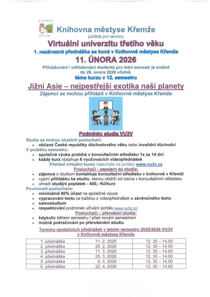 Podmínky studia a přehled přihlášek od 11.02.2026 do 22.04.2026 naleznete v příloze.