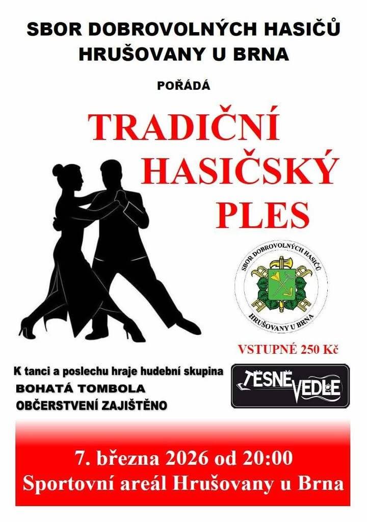 Připomínáme zítřejší hasičský ples. 💃🕺