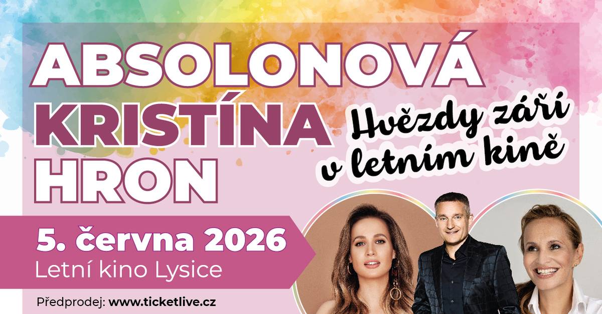 Hvězdy září v letním kině! Více informací v příloze.  Neváhejte, zbývá již pouze 90 vstupenek!  Srdečně zvou pořadatelé.