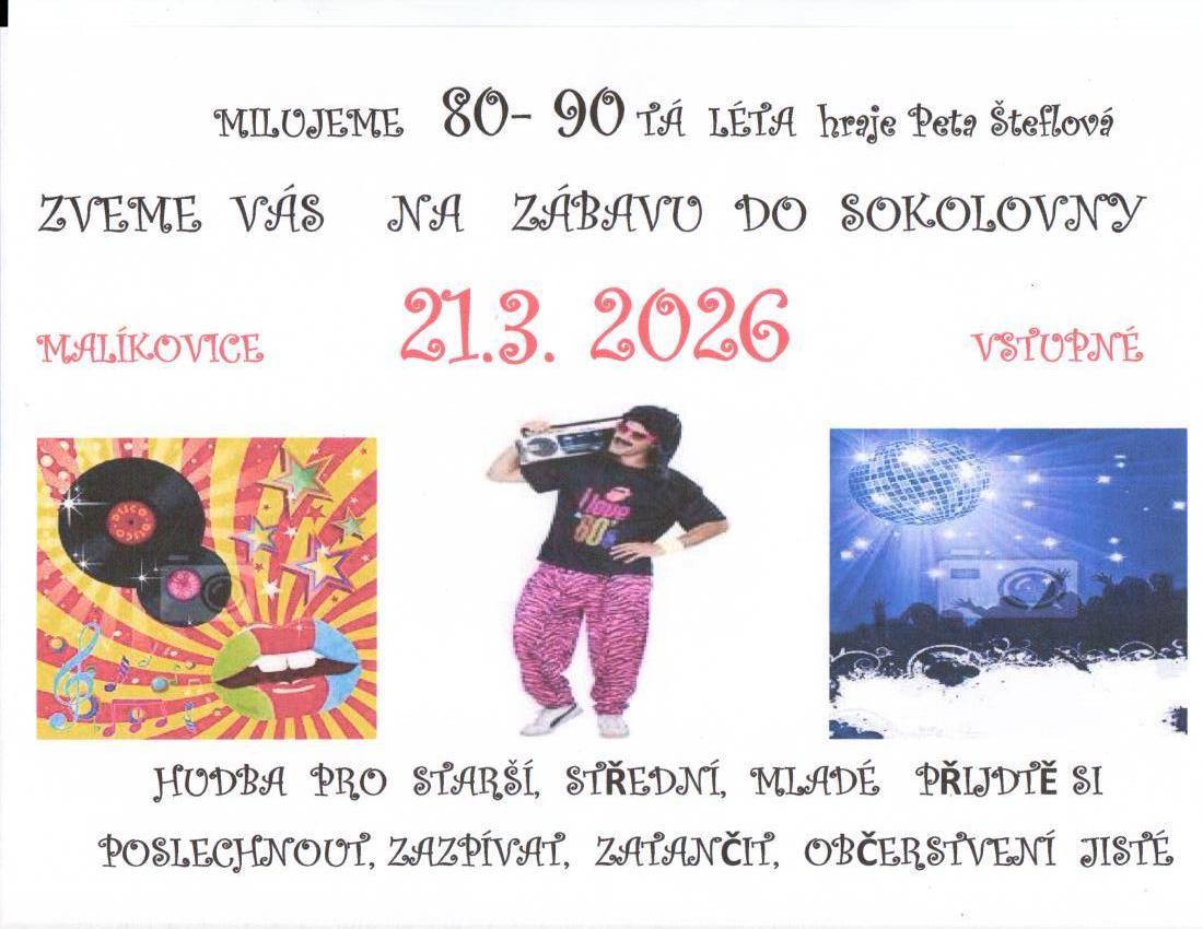 Zábava TJ SOKOL Malíkovice