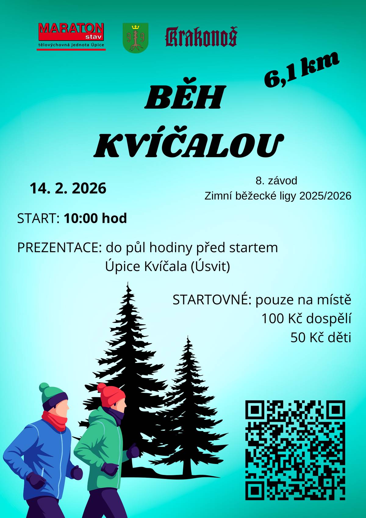 14. 2. 2026, START V 10 HODIN. Srdečně zve TVJ Maratonstav.