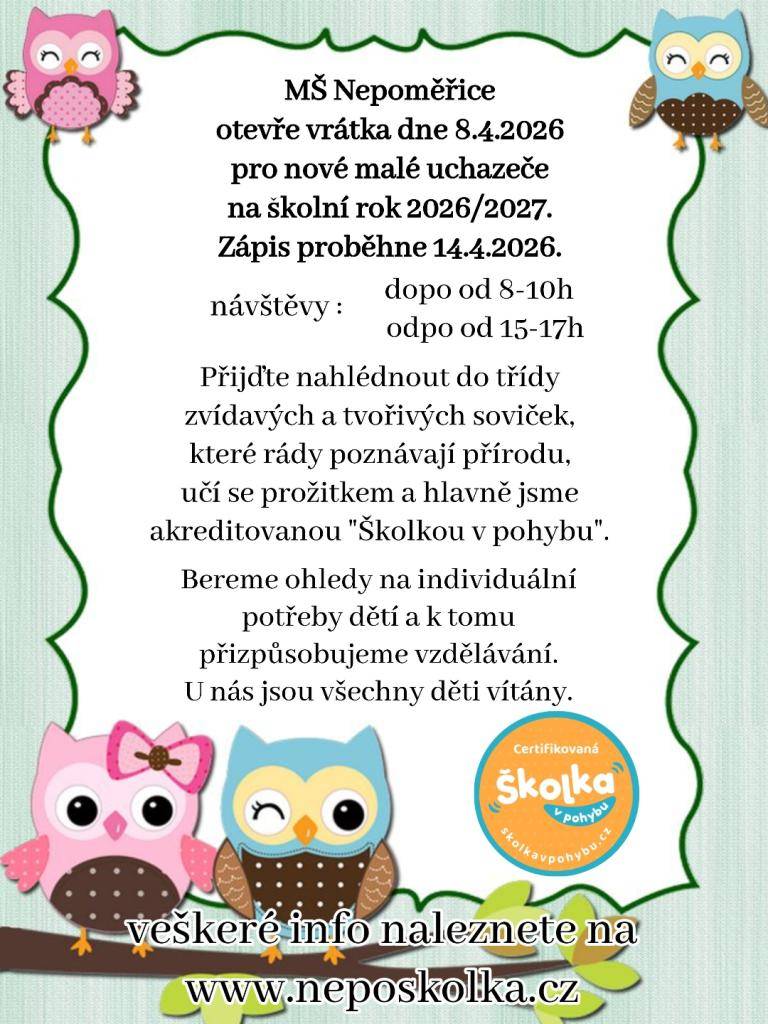 pro školní rok 2026/2027