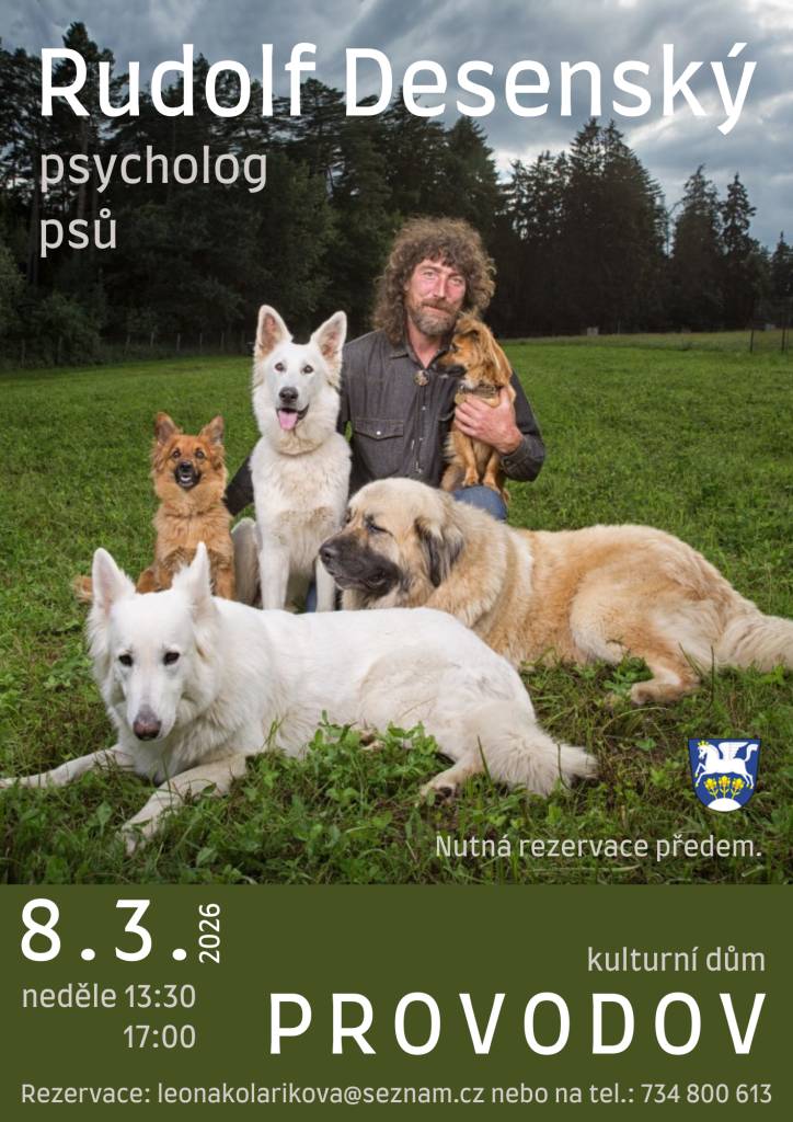 Dne 8. března 2026 se v kulturním domě v Provodově uskuteční sezení s psychologem PSŮ. Pro účast je nutná rezervace.